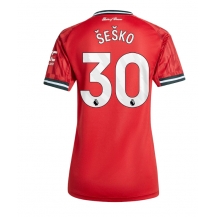 Maillot de football Réplique Manchester United Benjamin Sesko #30 Domicile Femme 2025-26 Manche Courte