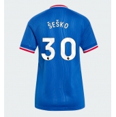Maillot de football Réplique Manchester United Benjamin Sesko #30 Extérieur Femme 2026-27 Manche Courte
