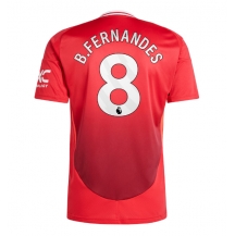 Maillot de football Réplique Manchester United Bruno Fernandes #8 Domicile 2024-25 Manche Courte