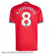 Maillot de football Réplique Manchester United Bruno Fernandes #8 Domicile 2025-26 Manche Courte