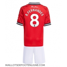 Maillot de football Réplique Manchester United Bruno Fernandes #8 Domicile Enfant 2025-26 Manche Courte (+ Pantalon court)