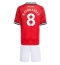 Maillot de football Réplique Manchester United Bruno Fernandes #8 Domicile Enfant 2025-26 Manche Courte (+ Pantalon court)