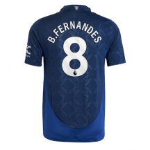 Maillot de football Réplique Manchester United Bruno Fernandes #8 Extérieur 2024-25 Manche Courte