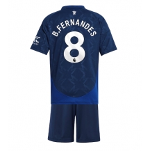 Maillot de football Réplique Manchester United Bruno Fernandes #8 Extérieur Enfant 2024-25 Manche Courte (+ Pantalon court)