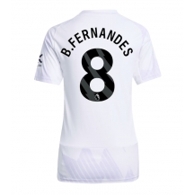 Maillot de football Réplique Manchester United Bruno Fernandes #8 Extérieur Femme 2025-26 Manche Courte