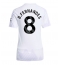 Maillot de football Réplique Manchester United Bruno Fernandes #8 Extérieur Femme 2025-26 Manche Courte