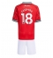 Maillot de football Réplique Manchester United Casemiro #18 Domicile Enfant 2025-26 Manche Courte (+ Pantalon court)