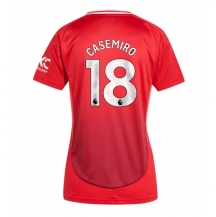 Maillot de football Réplique Manchester United Casemiro #18 Domicile Femme 2024-25 Manche Courte