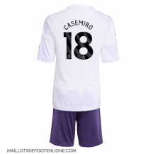 Maillot de football Réplique Manchester United Casemiro #18 Extérieur Enfant 2025-26 Manche Courte (+ Pantalon court)
