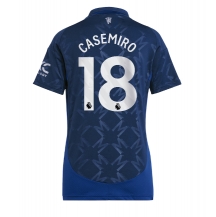 Maillot de football Réplique Manchester United Casemiro #18 Extérieur Femme 2024-25 Manche Courte