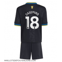 Maillot de football Réplique Manchester United Casemiro #18 Troisième Enfant 2025-26 Manche Courte (+ Pantalon court)