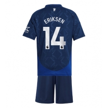 Maillot de football Réplique Manchester United Christian Eriksen #14 Extérieur Enfant 2024-25 Manche Courte (+ Pantalon court)