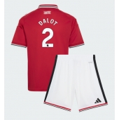 Maillot de football Réplique Manchester United Diogo Dalot #2 Domicile Enfant 2026-27 Manche Courte (+ Pantalon court)