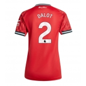 Maillot de football Réplique Manchester United Diogo Dalot #2 Domicile Femme 2025-26 Manche Courte