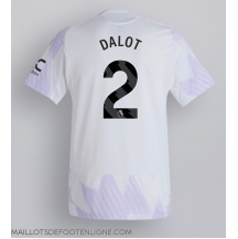 Maillot de football Réplique Manchester United Diogo Dalot #2 Extérieur 2025-26 Manche Courte