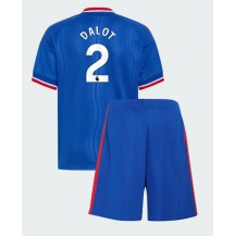Maillot de football Réplique Manchester United Diogo Dalot #2 Extérieur Enfant 2026-27 Manche Courte (+ Pantalon court)
