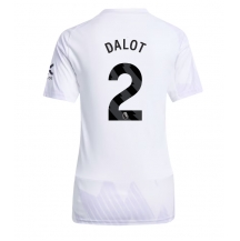 Maillot de football Réplique Manchester United Diogo Dalot #2 Extérieur Femme 2025-26 Manche Courte