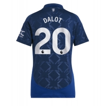 Maillot de football Réplique Manchester United Diogo Dalot #20 Extérieur Femme 2024-25 Manche Courte