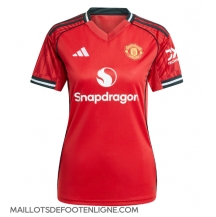 Maillot de football Réplique Manchester United Domicile Femme 2025-26 Manche Courte