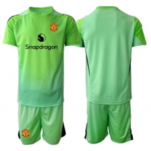 Maillot de football Réplique Manchester United Gardien de but Troisième Enfant 2025-26 Manche Courte (+ Pantalon court)