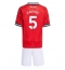 Maillot de football Réplique Manchester United Harry Maguire #5 Domicile Enfant 2025-26 Manche Courte (+ Pantalon court)