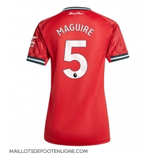 Maillot de football Réplique Manchester United Harry Maguire #5 Domicile Femme 2025-26 Manche Courte