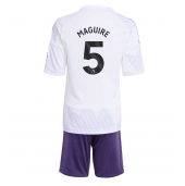 Maillot de football Réplique Manchester United Harry Maguire #5 Extérieur Enfant 2025-26 Manche Courte (+ Pantalon court)