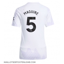 Maillot de football Réplique Manchester United Harry Maguire #5 Extérieur Femme 2025-26 Manche Courte