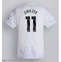 Maillot de football Réplique Manchester United Joshua Zirkzee #11 Extérieur 2025-26 Manche Courte