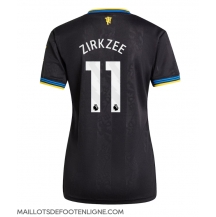 Maillot de football Réplique Manchester United Joshua Zirkzee #11 Troisième Femme 2025-26 Manche Courte