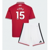 Maillot de football Réplique Manchester United Leny Yoro #15 Domicile Enfant 2026-27 Manche Courte (+ Pantalon court)
