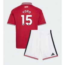 Maillot de football Réplique Manchester United Leny Yoro #15 Domicile Enfant 2026-27 Manche Courte (+ Pantalon court)
