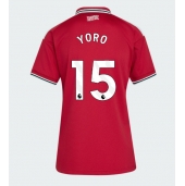 Maillot de football Réplique Manchester United Leny Yoro #15 Domicile Femme 2026-27 Manche Courte