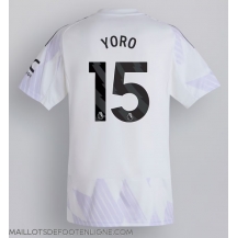 Maillot de football Réplique Manchester United Leny Yoro #15 Extérieur 2025-26 Manche Courte