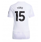 Maillot de football Réplique Manchester United Leny Yoro #15 Extérieur Femme 2025-26 Manche Courte