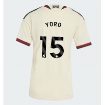 Maillot de football Réplique Manchester United Leny Yoro #15 Troisième Femme 2026-27 Manche Courte