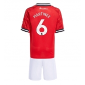 Maillot de football Réplique Manchester United Lisandro Martinez #6 Domicile Enfant 2025-26 Manche Courte (+ Pantalon court)