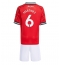 Maillot de football Réplique Manchester United Lisandro Martinez #6 Domicile Enfant 2025-26 Manche Courte (+ Pantalon court)