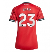 Maillot de football Réplique Manchester United Luke Shaw #23 Domicile Femme 2025-26 Manche Courte