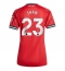 Maillot de football Réplique Manchester United Luke Shaw #23 Domicile Femme 2025-26 Manche Courte