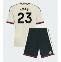 Maillot de football Réplique Manchester United Luke Shaw #23 Troisième Enfant 2026-27 Manche Courte (+ Pantalon court)