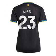 Maillot de football Réplique Manchester United Luke Shaw #23 Troisième Femme 2025-26 Manche Courte