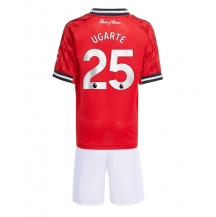 Maillot de football Réplique Manchester United Manuel Ugarte #25 Domicile Enfant 2025-26 Manche Courte (+ Pantalon court)