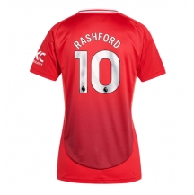 Maillot de football Réplique Manchester United Marcus Rashford #10 Domicile Femme 2024-25 Manche Courte