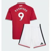Maillot de football Réplique Manchester United Marcus Rashford #9 Domicile Enfant 2026-27 Manche Courte (+ Pantalon court)
