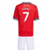 Maillot de football Réplique Manchester United Mason Mount #7 Domicile Enfant 2025-26 Manche Courte (+ Pantalon court)
