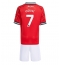 Maillot de football Réplique Manchester United Mason Mount #7 Domicile Enfant 2025-26 Manche Courte (+ Pantalon court)