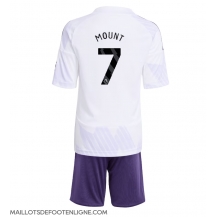 Maillot de football Réplique Manchester United Mason Mount #7 Extérieur Enfant 2025-26 Manche Courte (+ Pantalon court)