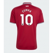 Maillot de football Réplique Manchester United Matheus Cunha #10 Domicile 2026-27 Manche Courte
