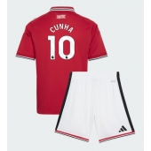 Maillot de football Réplique Manchester United Matheus Cunha #10 Domicile Enfant 2026-27 Manche Courte (+ Pantalon court)